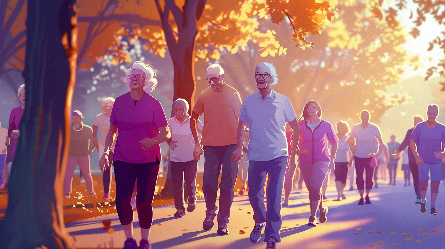 Активні пенсіонери насолоджуються спортом на свіжому повітрі